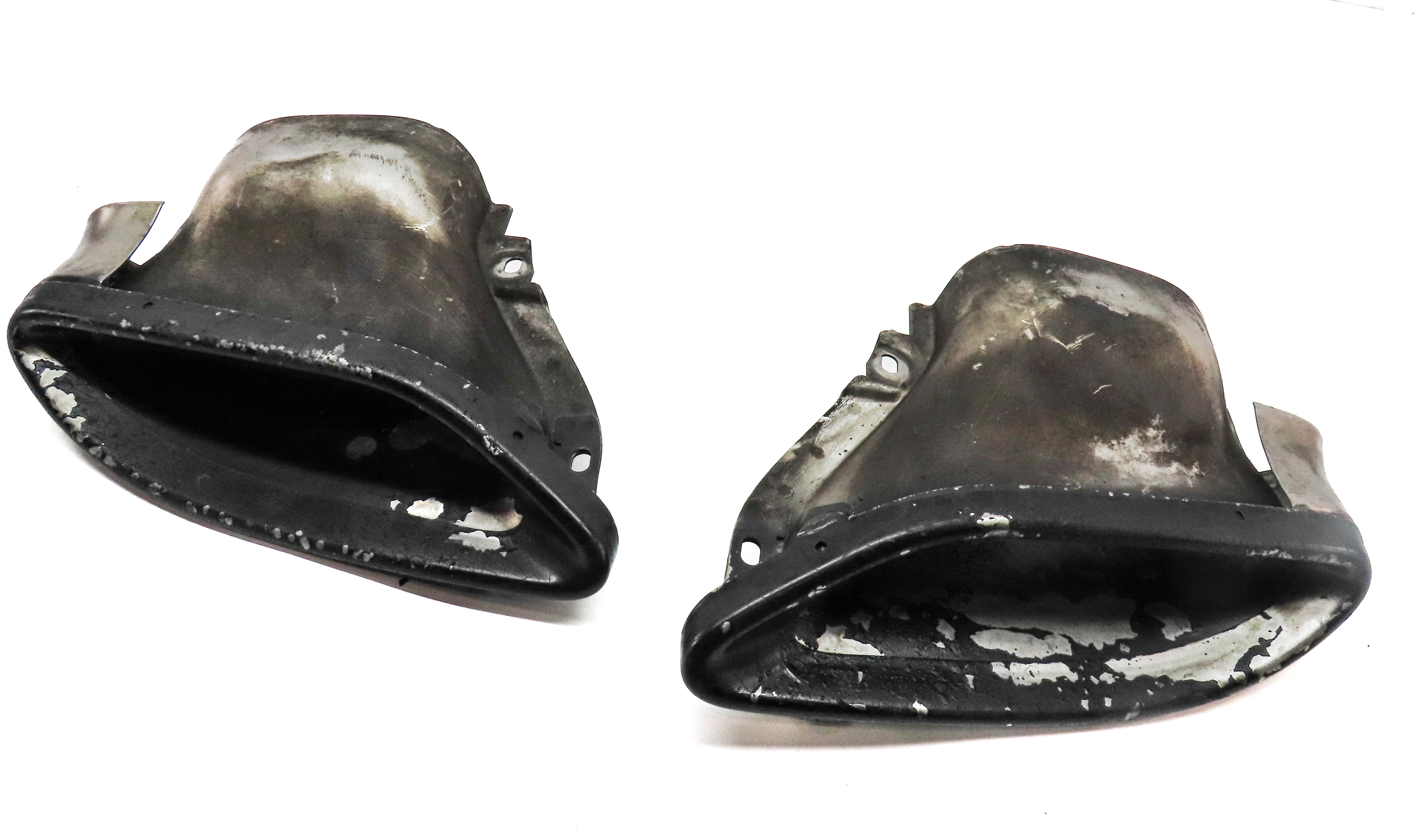 12-16 C E CLASS E300 E350 (W204 W212) REAR LEFT & RIGHT EXHAUST MUFFLER TIP SET — exact item pictured